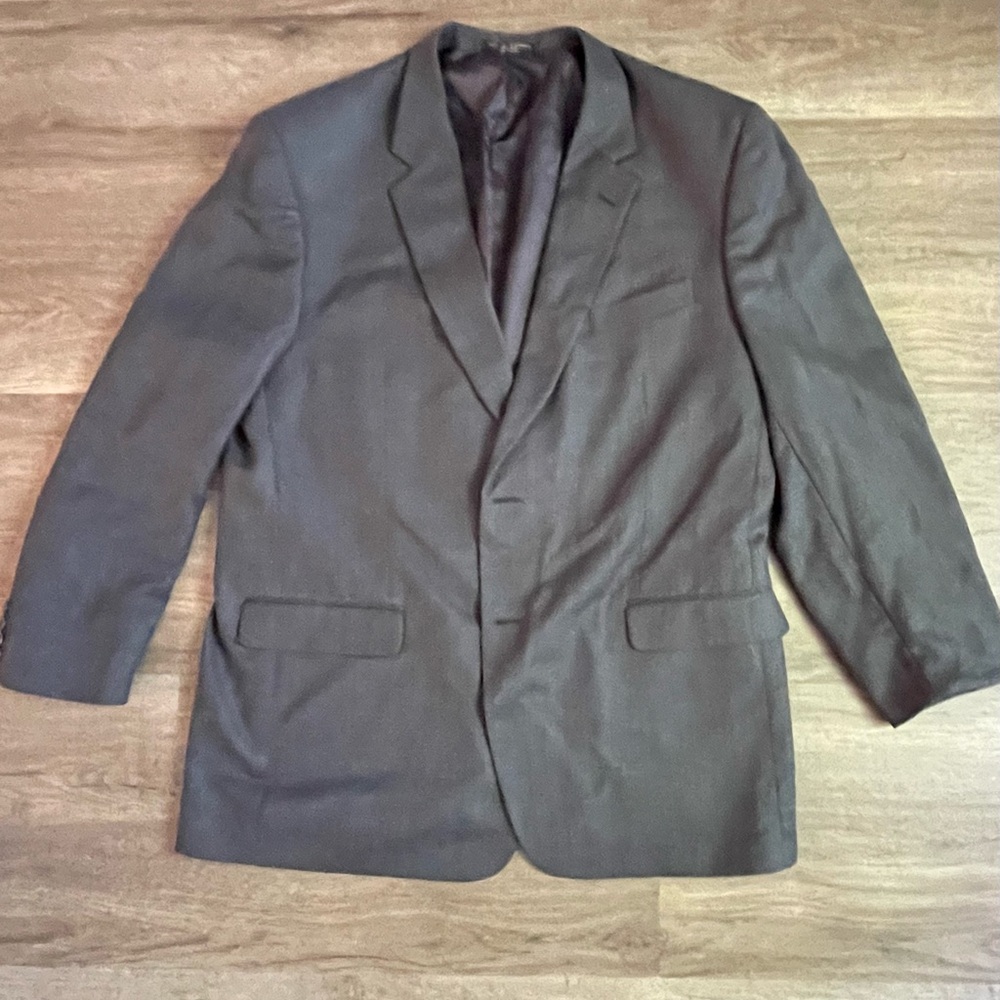 Jones New York Black Sport Coat with Notched Lapels